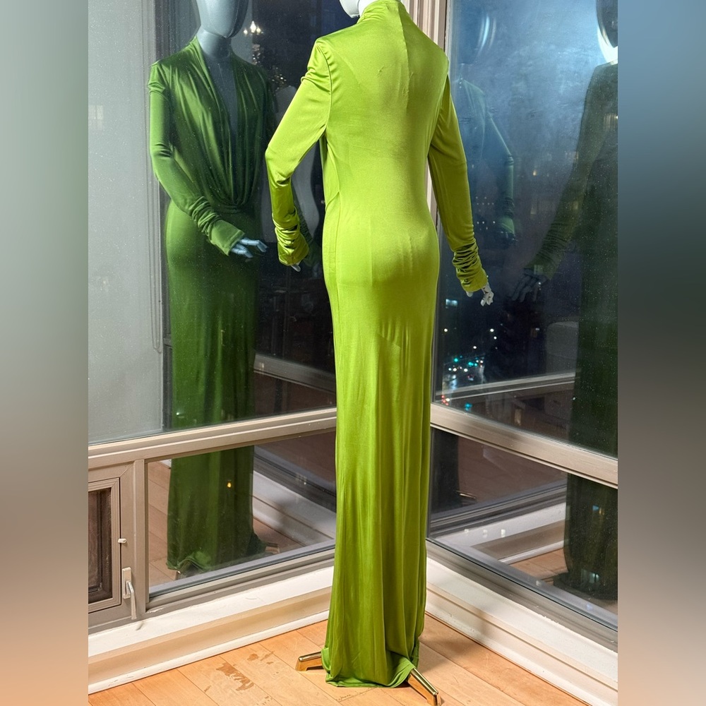 🆕 RAT & BOA 🧿 NWOT Octavia Long Sleeve Column Maxi Dress, Green - Sz XL US 10 - Picture 9 of 16